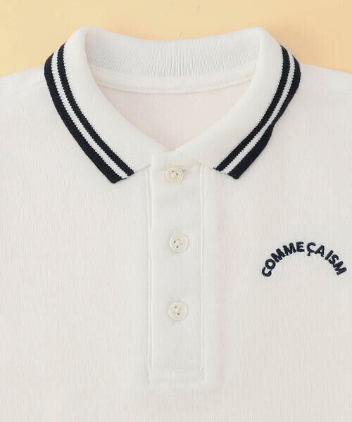 COMME CA ISM / コムサイズム ポロシャツ | 鹿の子ライン入り ポロシャツ(ベビーサイズ) | 詳細2