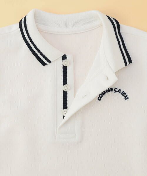 COMME CA ISM / コムサイズム ポロシャツ | 鹿の子ライン入り ポロシャツ(ベビーサイズ) | 詳細3