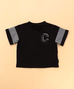COMME CA ISM / コムサイズム Tシャツ | ギンガムチェック 切り替え 半袖Tシャツ(ベビーサイズ)