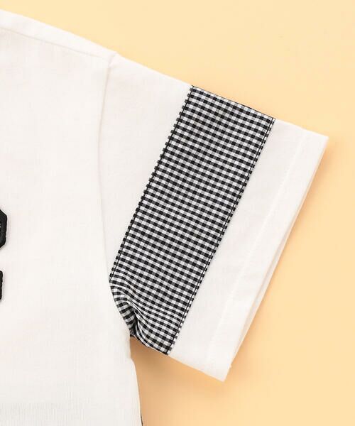 COMME CA ISM / コムサイズム Tシャツ | ギンガムチェック 切り替え 半袖Tシャツ(ベビーサイズ) | 詳細3