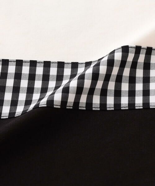 COMME CA ISM / コムサイズム Tシャツ | ギンガムチェック 切り替え 半袖Tシャツ(ベビーサイズ) | 詳細7