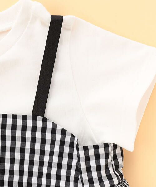 COMME CA ISM / コムサイズム Tシャツ | ギンガムチェック キャミソールセットTシャツ(ベビーサイズ) | 詳細5