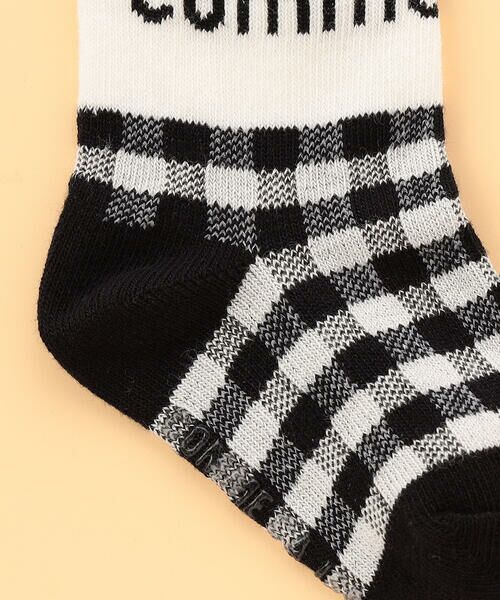COMME CA ISM / コムサイズム ベビー・キッズグッズ | ロゴ×ギンガム チェック クルーソックス | 詳細3