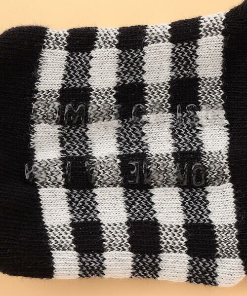 COMME CA ISM / コムサイズム ベビー・キッズグッズ | ロゴ×ギンガム チェック クルーソックス | 詳細5