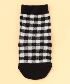 COMME CA ISM / コムサイズム ベビー・キッズグッズ | バックロゴ ギンガムチェック クルーソックス