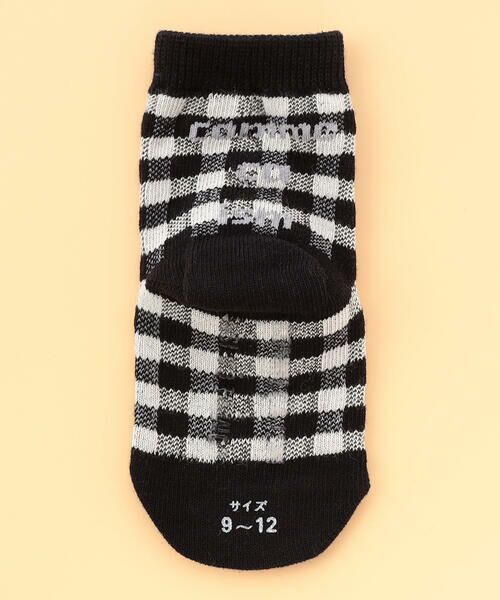 COMME CA ISM / コムサイズム ベビー・キッズグッズ | バックロゴ ギンガムチェック クルーソックス | 詳細1