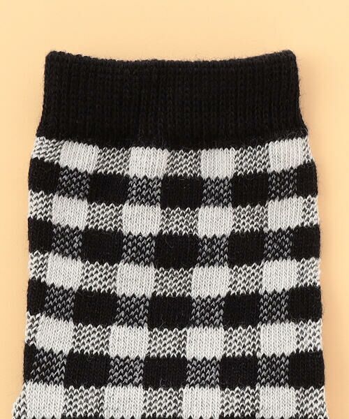 COMME CA ISM / コムサイズム ベビー・キッズグッズ | バックロゴ ギンガムチェック クルーソックス | 詳細2
