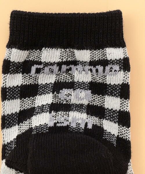 COMME CA ISM / コムサイズム ベビー・キッズグッズ | バックロゴ ギンガムチェック クルーソックス | 詳細3