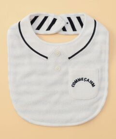 COMME CA ISM / コムサイズム スタイ・ビブ | 【リバーシブル】パイル×ボーダー スタイ