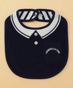 COMME CA ISM / コムサイズム スタイ・ビブ | 【リバーシブル】パイル×ボーダー スタイ