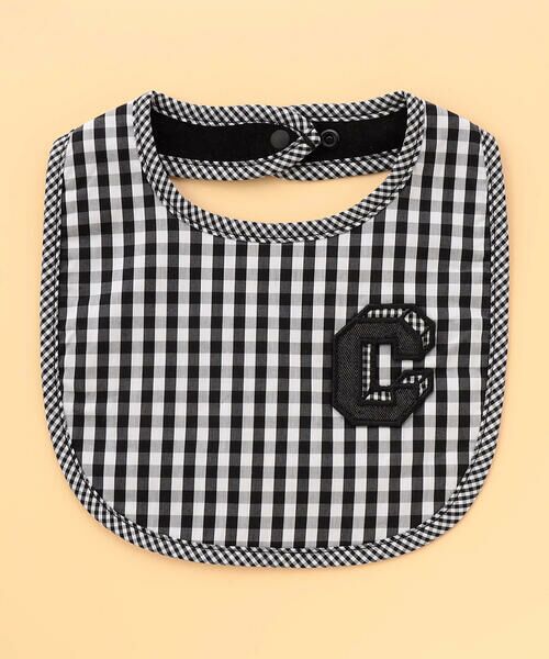 COMME CA ISM / コムサイズム スタイ・ビブ | 【リバーシブル】ギンガムチェック スタイ（ブラック）