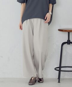 COMME CA ISM / コムサイズム その他パンツ | 【美しいベーシックパンツ】麻調 ワイドパンツ