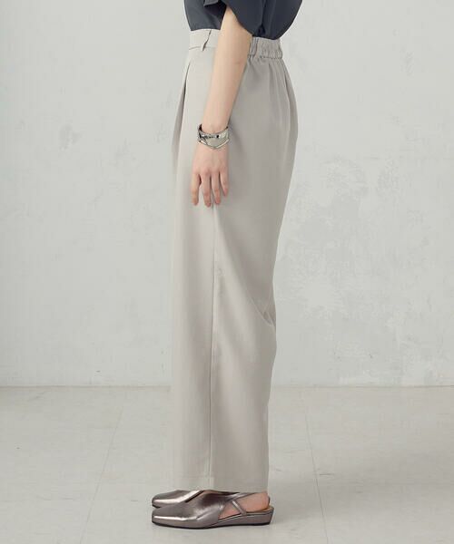 COMME CA ISM / コムサイズム その他パンツ | 【美しいベーシックパンツ】麻調 ワイドパンツ | 詳細5