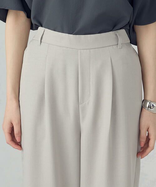 COMME CA ISM / コムサイズム その他パンツ | 【美しいベーシックパンツ】麻調 ワイドパンツ | 詳細7