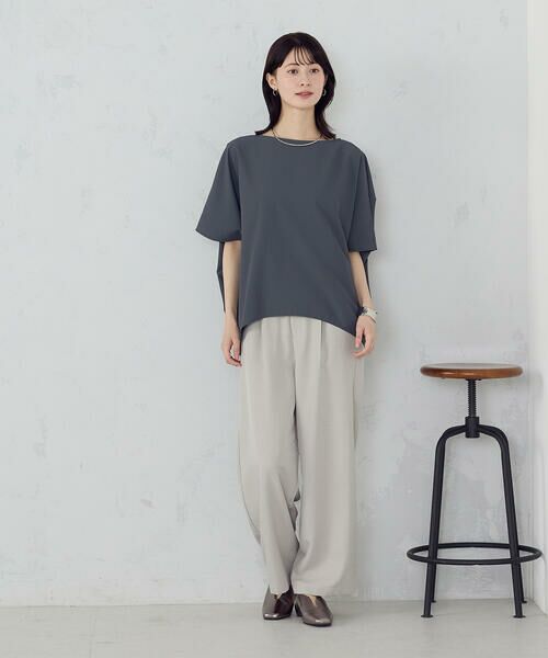 COMME CA ISM / コムサイズム その他パンツ | 【美しいベーシックパンツ】麻調 ワイドパンツ | 詳細2