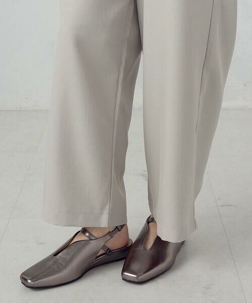 COMME CA ISM / コムサイズム その他パンツ | 【美しいベーシックパンツ】麻調 ワイドパンツ | 詳細9