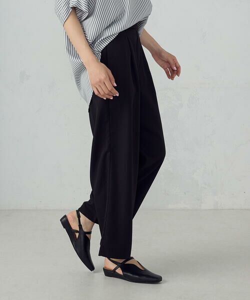 COMME CA ISM / コムサイズム その他パンツ | 【美しいベーシックパンツ】麻調 ワイドパンツ | 詳細14