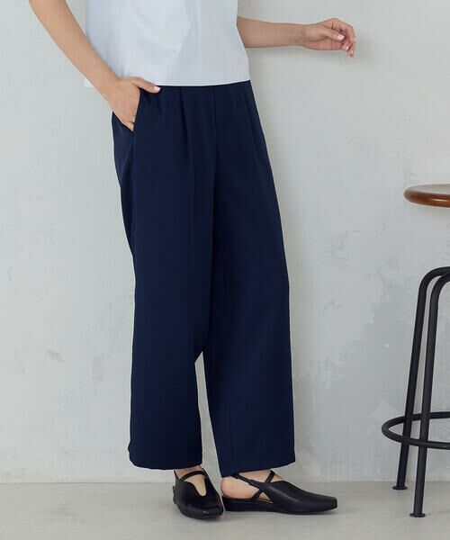 COMME CA ISM / コムサイズム その他パンツ | 【美しいベーシックパンツ】麻調 ワイドパンツ | 詳細18