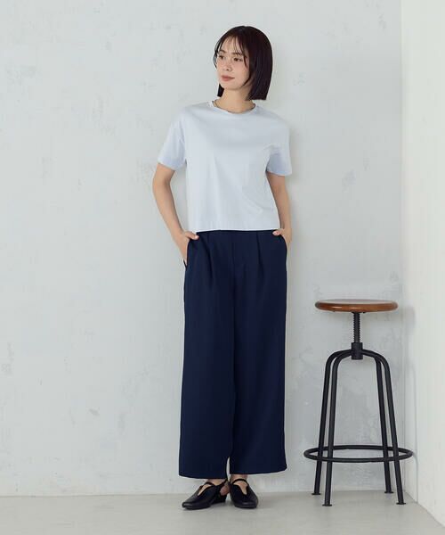 COMME CA ISM / コムサイズム その他パンツ | 【美しいベーシックパンツ】麻調 ワイドパンツ | 詳細17