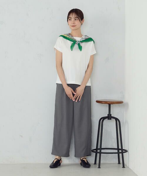 COMME CA ISM / コムサイズム その他パンツ | 【美しいベーシックパンツ】麻調 ワイドパンツ | 詳細21