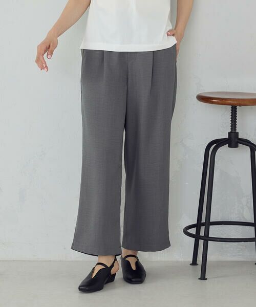 COMME CA ISM / コムサイズム その他パンツ | 【美しいベーシックパンツ】麻調 ワイドパンツ | 詳細22