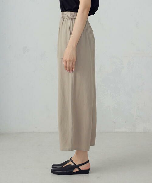 COMME CA ISM / コムサイズム その他パンツ | レーヨンポリエステル麻調スラブ ワークワイドパンツ | 詳細13