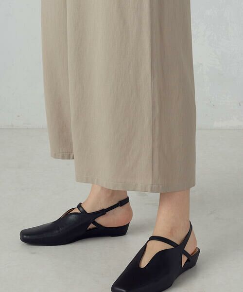 COMME CA ISM / コムサイズム その他パンツ | レーヨンポリエステル麻調スラブ ワークワイドパンツ | 詳細17