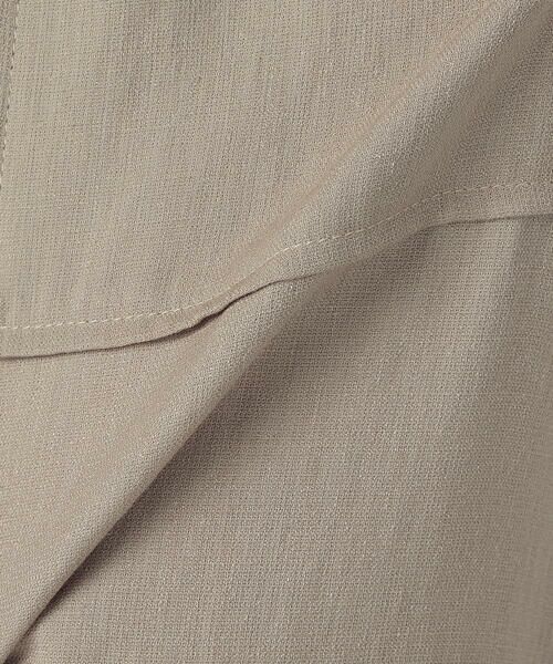 COMME CA ISM / コムサイズム その他パンツ | レーヨンポリエステル麻調スラブ ワークワイドパンツ | 詳細18
