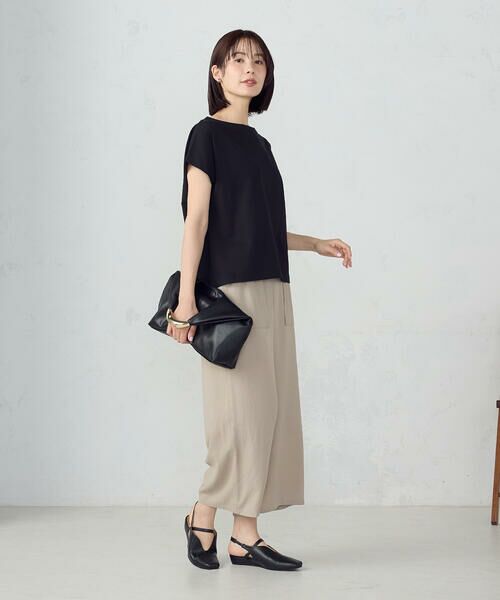 COMME CA ISM / コムサイズム その他パンツ | レーヨンポリエステル麻調スラブ ワークワイドパンツ | 詳細10