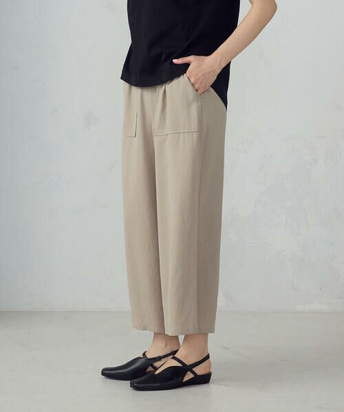COMME CA ISM / コムサイズム その他パンツ | レーヨンポリエステル麻調スラブ ワークワイドパンツ | 詳細11