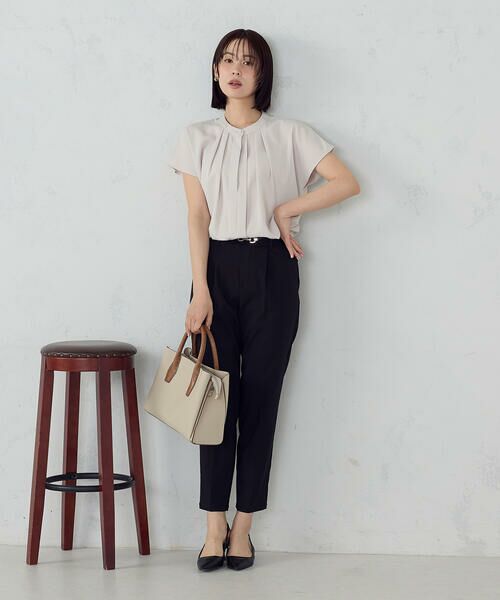 COMME CA ISM / コムサイズム その他パンツ | 【美しいベーシックパンツ】ストレッチツイル テーパードパンツ | 詳細2