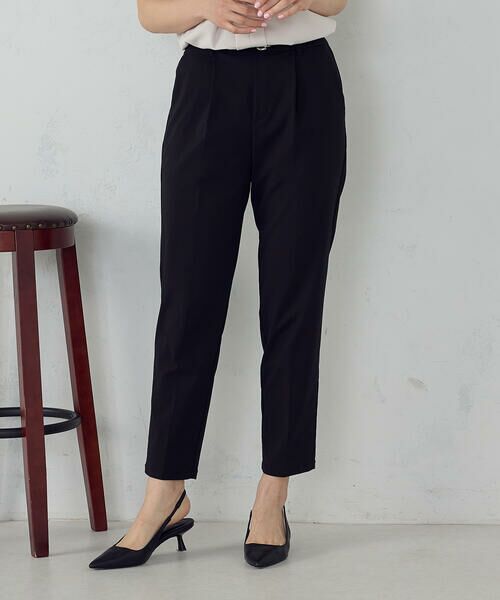 COMME CA ISM / コムサイズム その他パンツ | 【美しいベーシックパンツ】ストレッチツイル テーパードパンツ | 詳細3