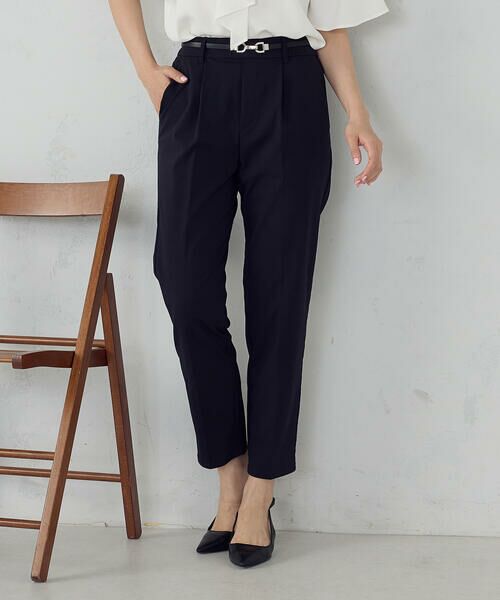 COMME CA ISM / コムサイズム その他パンツ | 【美しいベーシックパンツ】ストレッチツイル テーパードパンツ | 詳細7