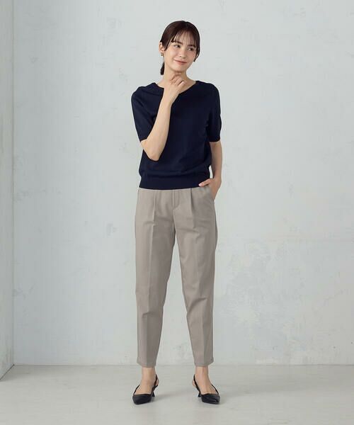 COMME CA ISM / コムサイズム その他パンツ | 【美しいベーシックパンツ】ストレッチツイル テーパードパンツ | 詳細15