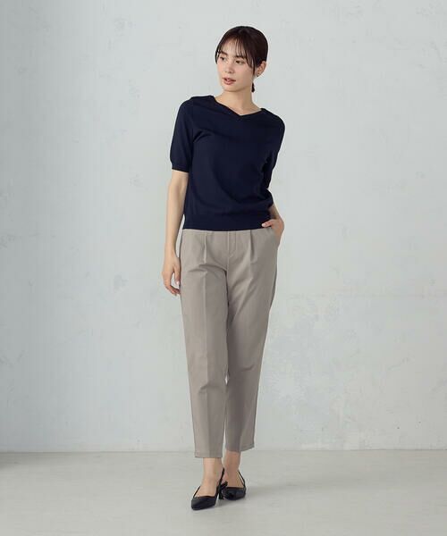 COMME CA ISM / コムサイズム その他パンツ | 【美しいベーシックパンツ】ストレッチツイル テーパードパンツ | 詳細16