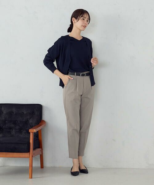 COMME CA ISM / コムサイズム その他パンツ | 【美しいベーシックパンツ】ストレッチツイル テーパードパンツ | 詳細17