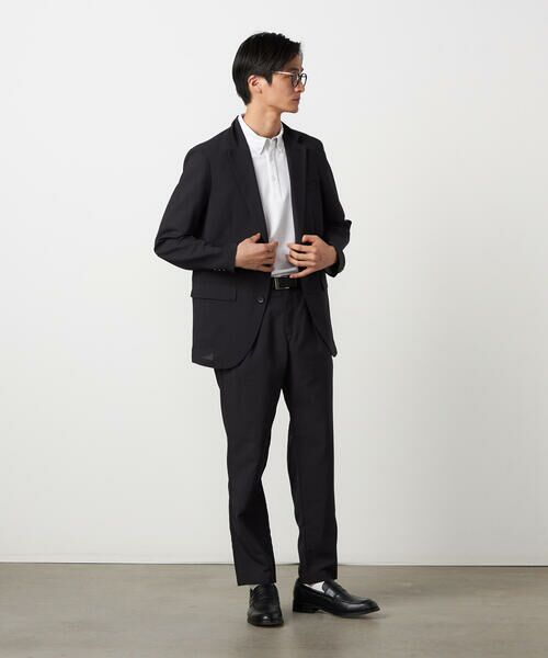 COMME CA ISM / コムサイズム テーラードジャケット | 【セットアップ対応】【ウォッシャブル】リネンライクポリエステル テーラードジャケット | 詳細1