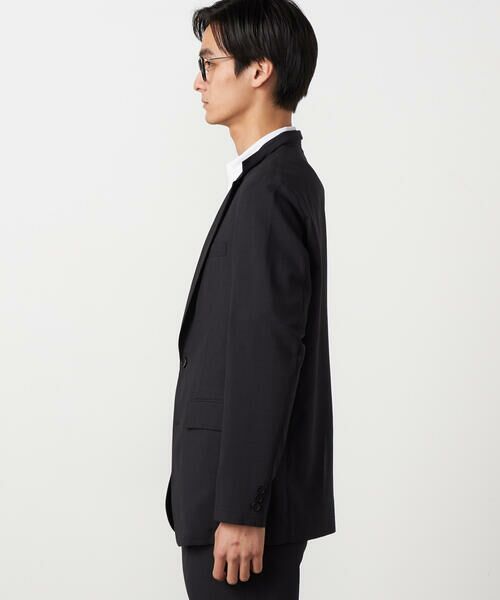 COMME CA ISM / コムサイズム テーラードジャケット | 【セットアップ対応】【ウォッシャブル】リネンライクポリエステル テーラードジャケット | 詳細8