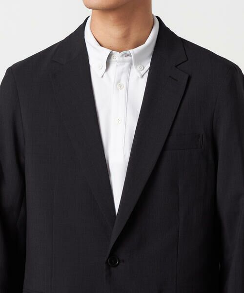 COMME CA ISM / コムサイズム テーラードジャケット | 【セットアップ対応】【ウォッシャブル】リネンライクポリエステル テーラードジャケット | 詳細10