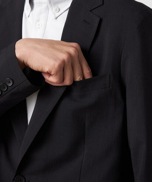 COMME CA ISM / コムサイズム テーラードジャケット | 【セットアップ対応】【ウォッシャブル】リネンライクポリエステル テーラードジャケット | 詳細11
