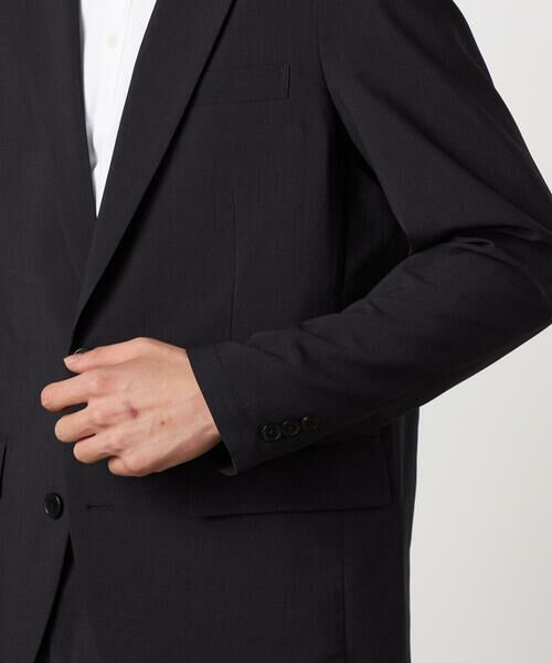 COMME CA ISM / コムサイズム テーラードジャケット | 【セットアップ対応】【ウォッシャブル】リネンライクポリエステル テーラードジャケット | 詳細12