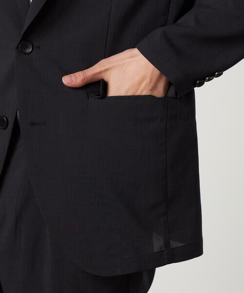COMME CA ISM / コムサイズム テーラードジャケット | 【セットアップ対応】【ウォッシャブル】リネンライクポリエステル テーラードジャケット | 詳細13