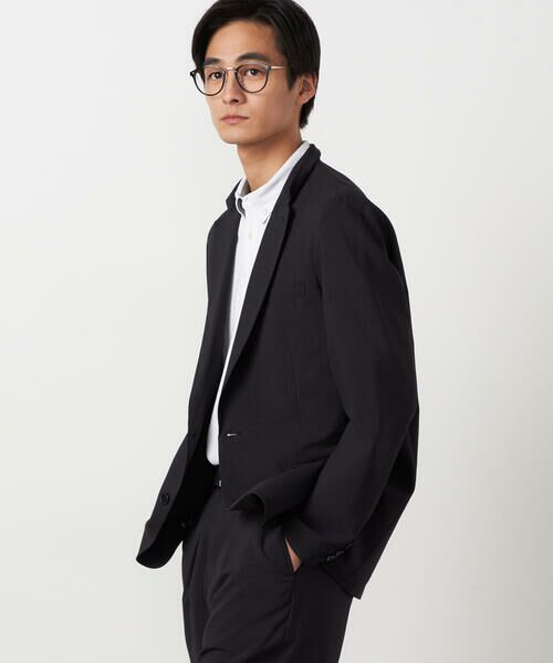 COMME CA ISM / コムサイズム テーラードジャケット | 【セットアップ対応】【ウォッシャブル】リネンライクポリエステル テーラードジャケット | 詳細4