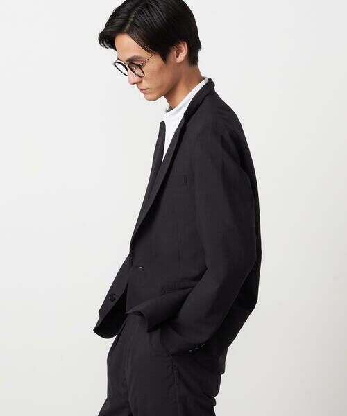 COMME CA ISM / コムサイズム テーラードジャケット | 【セットアップ対応】【ウォッシャブル】リネンライクポリエステル テーラードジャケット | 詳細5