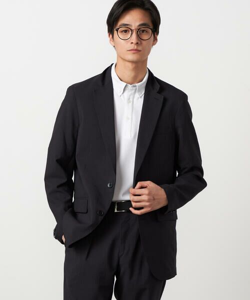 COMME CA ISM / コムサイズム テーラードジャケット | 【セットアップ対応】【ウォッシャブル】リネンライクポリエステル テーラードジャケット | 詳細6