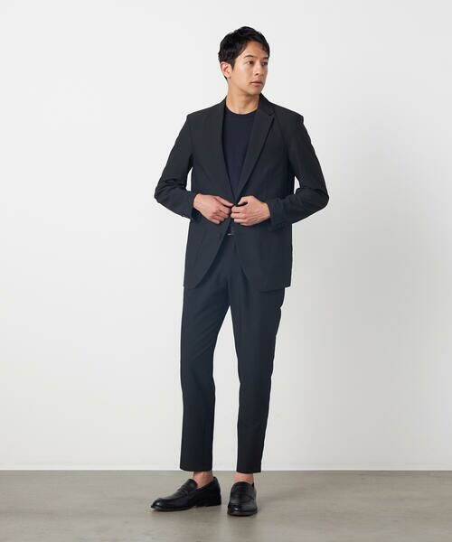 COMME CA ISM / コムサイズム テーラードジャケット | 【セットアップ対応】【ウォッシャブル】ポリエステル シアサッカー テーラードジャケット | 詳細1