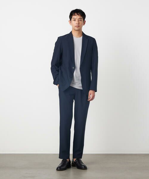 COMME CA ISM / コムサイズム テーラードジャケット | 【セットアップ対応】【ウォッシャブル】ポリエステル シアサッカー テーラードジャケット | 詳細8