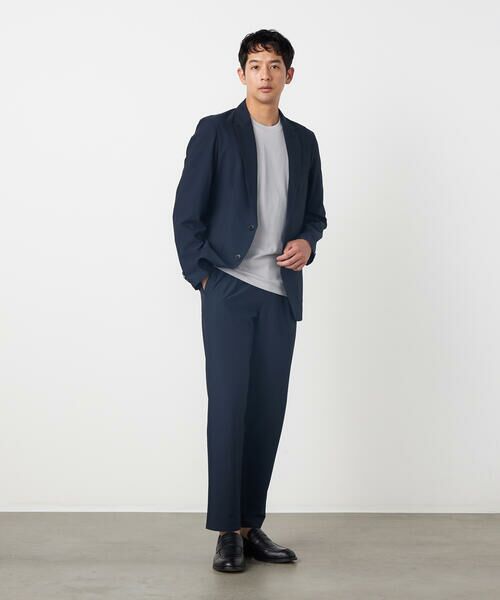 COMME CA ISM / コムサイズム テーラードジャケット | 【セットアップ対応】【ウォッシャブル】ポリエステル シアサッカー テーラードジャケット | 詳細9