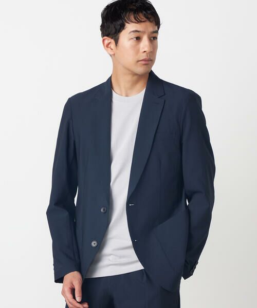 COMME CA ISM / コムサイズム テーラードジャケット | 【セットアップ対応】【ウォッシャブル】ポリエステル シアサッカー テーラードジャケット | 詳細10