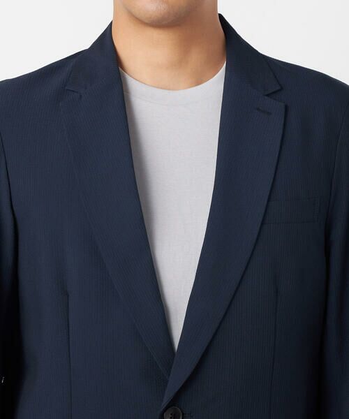 COMME CA ISM / コムサイズム テーラードジャケット | 【セットアップ対応】【ウォッシャブル】ポリエステル シアサッカー テーラードジャケット | 詳細14